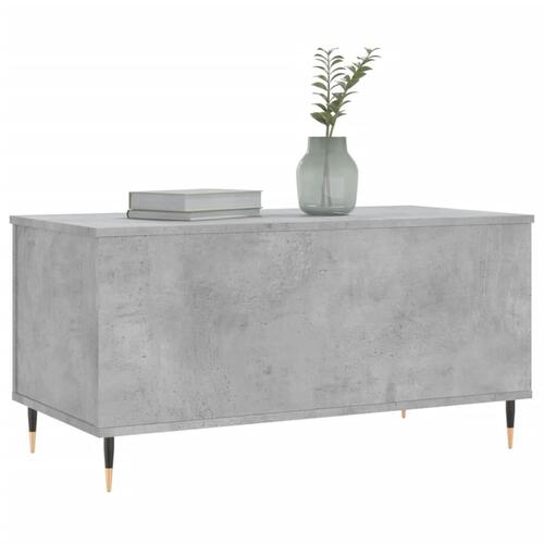 Sofabord 90x44,5x45 cm konstrueret træ betongrå
