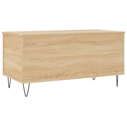 Sofabord 90x44,5x45 cm konstrueret træ sonoma-eg