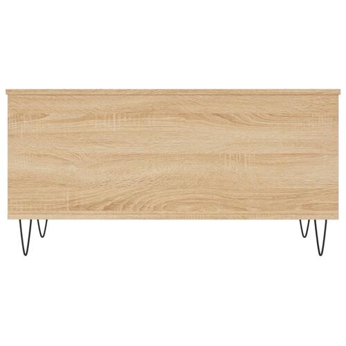 Sofabord 90x44,5x45 cm konstrueret træ sonoma-eg