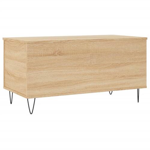 Sofabord 90x44,5x45 cm konstrueret træ sonoma-eg