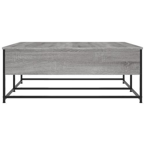 Sofabord 100x99x40 cm konstrueret træ grå sonoma-eg