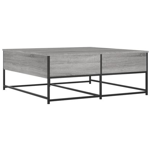 Sofabord 100x99x40 cm konstrueret træ grå sonoma-eg