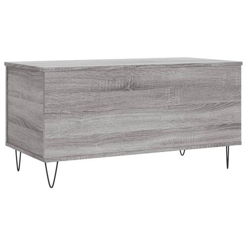 Sofabord 90x44,5x45 cm konstrueret træ sonoma-eg grå