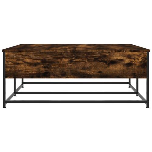 Sofabord 100x99x40 cm konstrueret træ røget egetræsfarve
