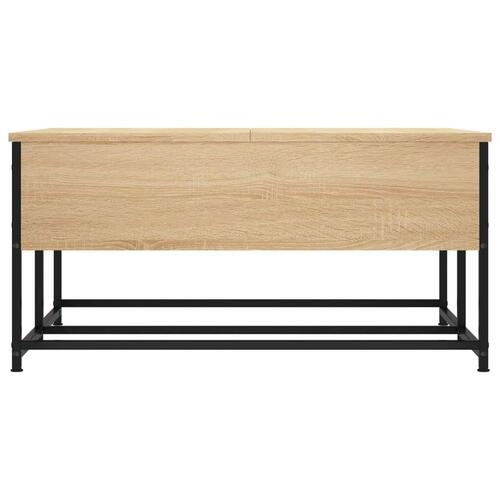 Sofabord 80x80x40 cm konstrueret træ sonoma egetræsfarve