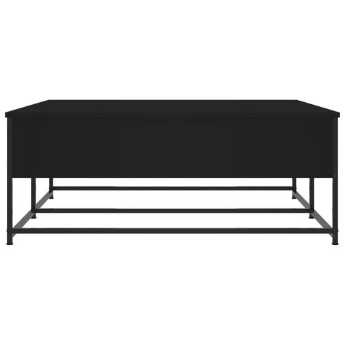 Sofabord 100x99x40 cm konstrueret træ sort