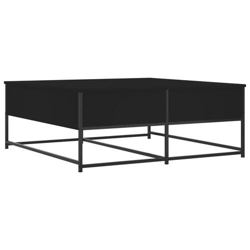 Sofabord 100x99x40 cm konstrueret træ sort
