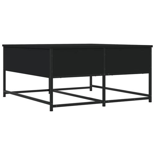 Sofabord 80x80x40 cm konstrueret træ sort