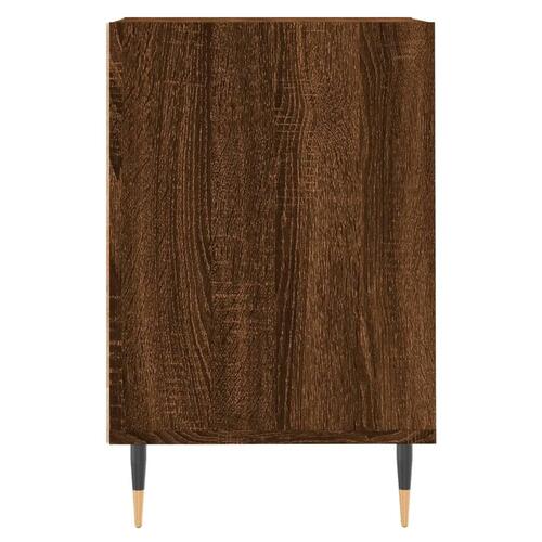 Tv-bord 160x35x55 cm konstrueret træ brun egetræsfarve