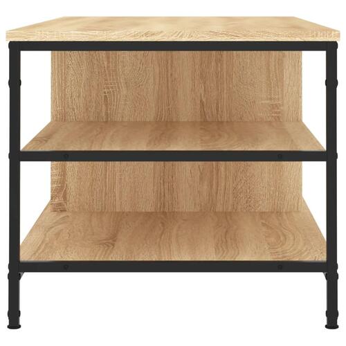 Sofabord 100x50x45 cm konstrueret træ sonoma-eg