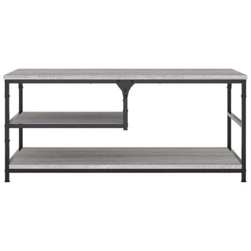 Sofabord 90x49x40 cm konstrueret træ grå sonoma-eg