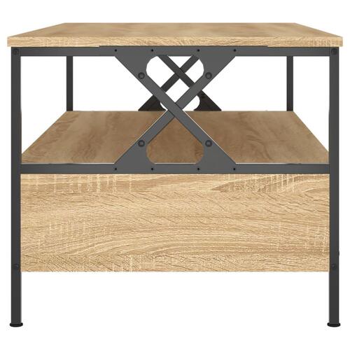 Sofabord 100x51x45 cm konstrueret træ sonoma-eg