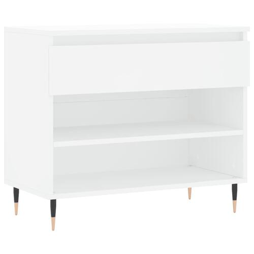 Skoreol 70x36x60 cm konstrueret træ hvid