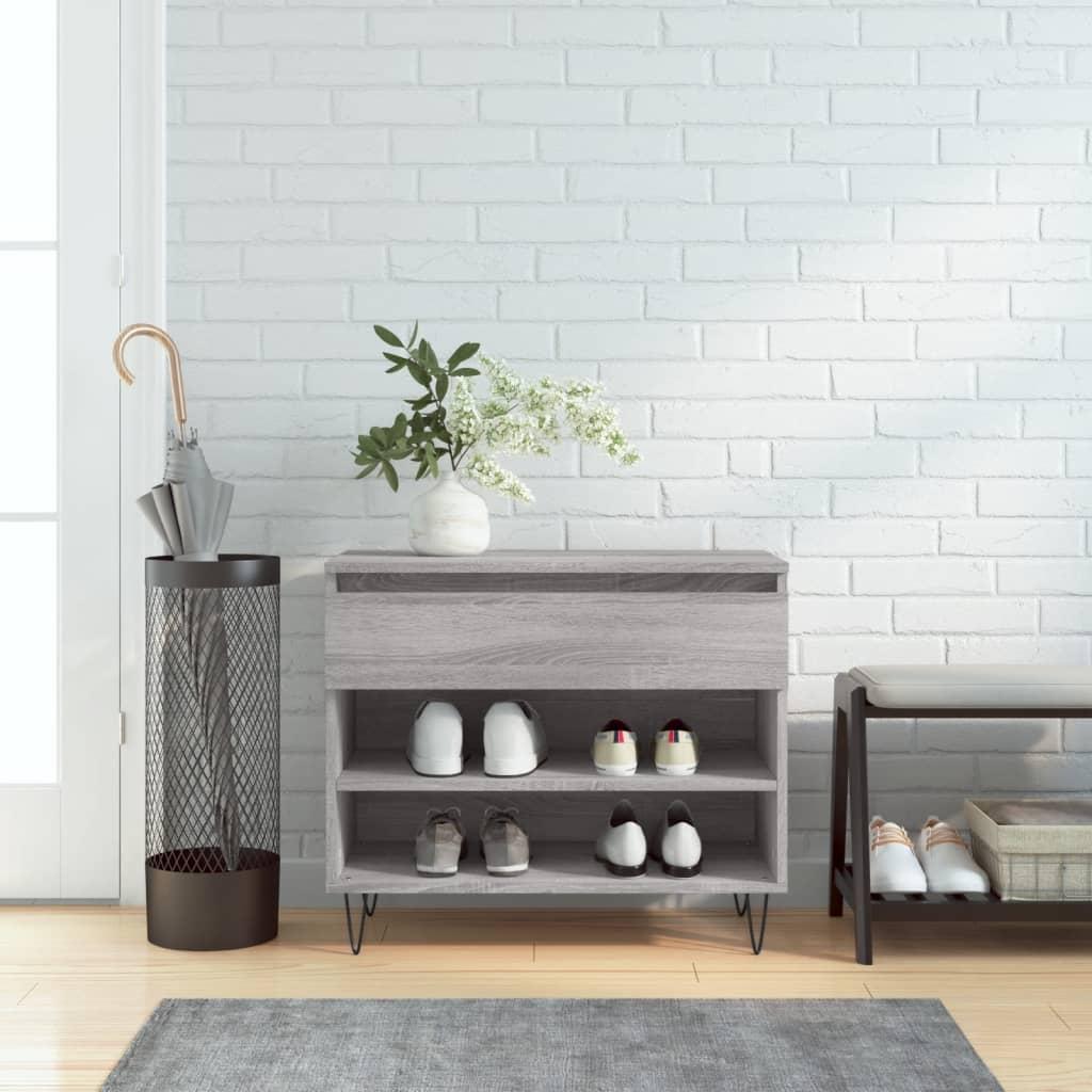 Skoskab 102x36x60 cm konstrueret træ grå sonoma-eg billede