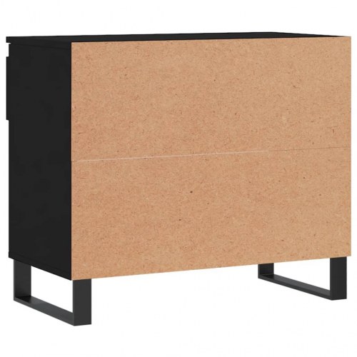 Skoreol 70x36x60 cm konstrueret træ sort