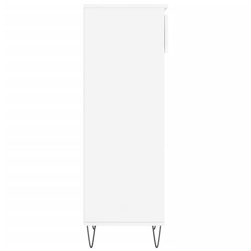 Skoreol 40x36x105 cm konstrueret træ hvid højglans