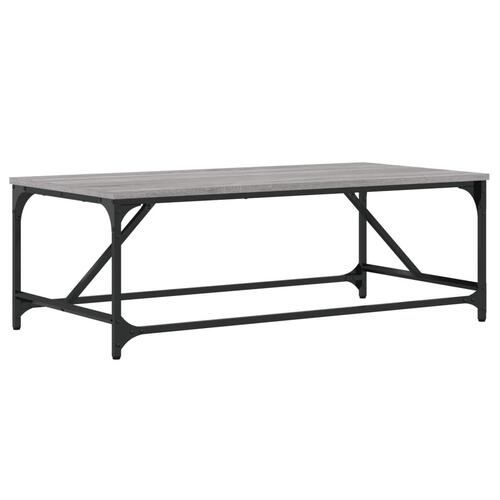 Sofabord 100x50x35 cm konstrueret træ Grå sonoma-eg
