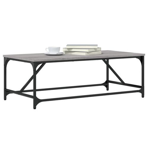 Sofabord 100x50x35 cm konstrueret træ Grå sonoma-eg