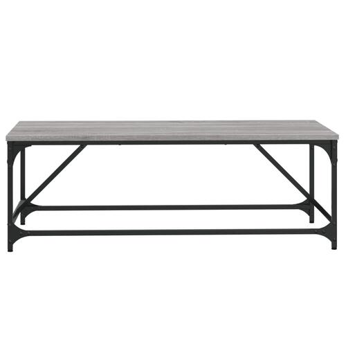 Sofabord 100x50x35 cm konstrueret træ Grå sonoma-eg