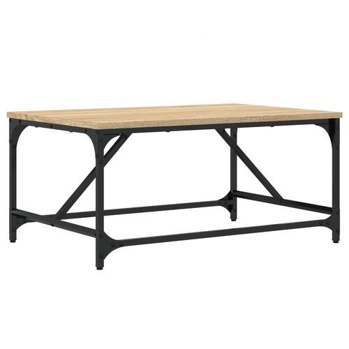 Sofabord 75x50x35 cm konstrueret træ sonoma-eg