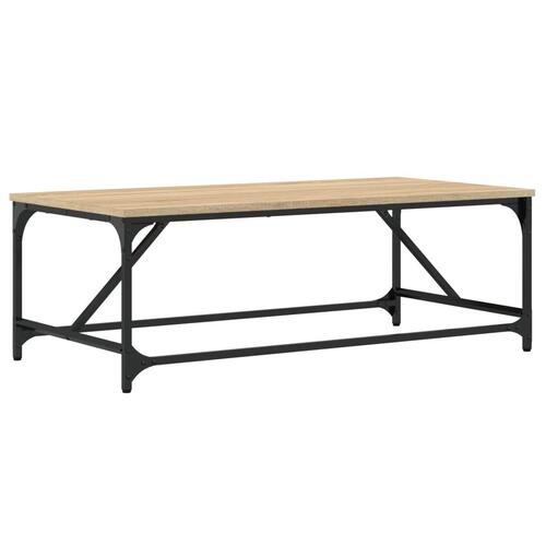 Sofabord 100x50x35 cm konstrueret træ sonoma-eg