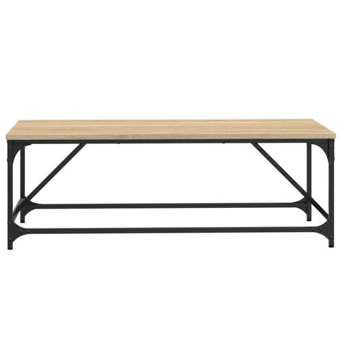 Sofabord 100x50x35 cm konstrueret træ sonoma-eg