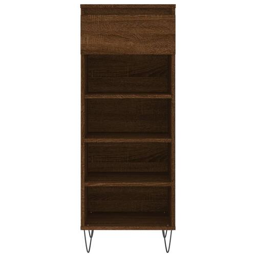 Skoreol 40x36x105 cm konstrueret træ brun egetræsfarve