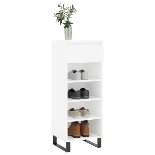 Skoreol 40x36x105 cm konstrueret træ hvid