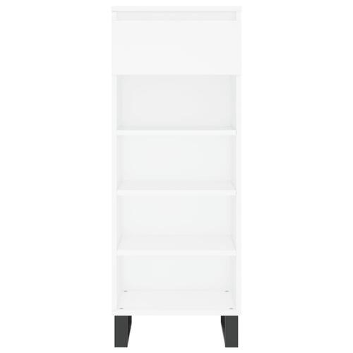 Skoreol 40x36x105 cm konstrueret træ hvid