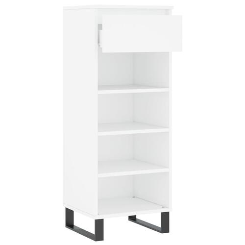 Skoreol 40x36x105 cm konstrueret træ hvid