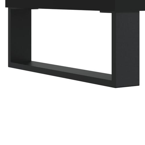 Skoreol 40x36x105 cm konstrueret træ sort