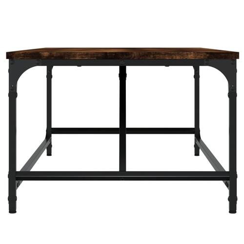 Sofabord 100x50x35 cm konstrueret træ røget egetræsfarve