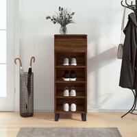 Skoreol 40x36x105 cm konstrueret træ brun egetræsfarve