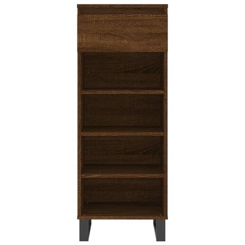 Skoreol 40x36x105 cm konstrueret træ brun egetræsfarve