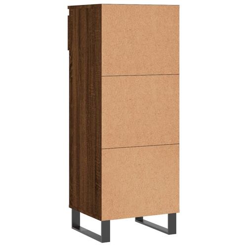 Skoreol 40x36x105 cm konstrueret træ brun egetræsfarve