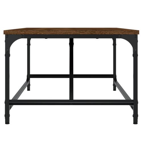 Sofabord 100x50x35 cm konstrueret træ brun egetræsfarve