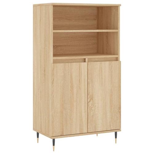 Skab 60x36x110 cm konstrueret træ Sonoma-eg