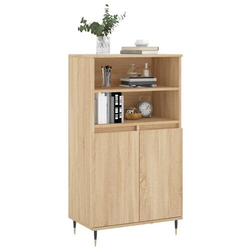 Skab 60x36x110 cm konstrueret træ Sonoma-eg