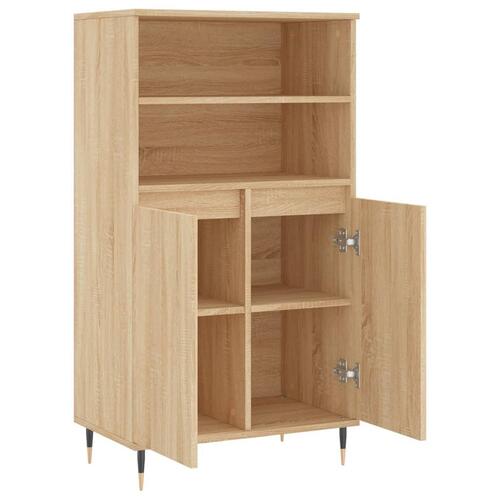 Skab 60x36x110 cm konstrueret træ Sonoma-eg