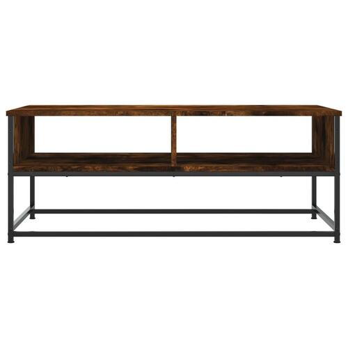 Sofabord 100x51x40 cm konstrueret træ røget egetræsfarve
