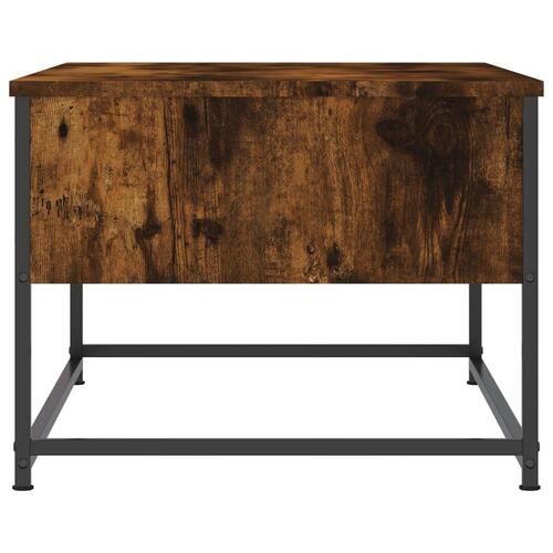 Sofabord 100x51x40 cm konstrueret træ røget egetræsfarve