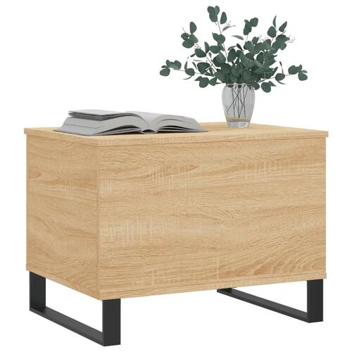 Sofabord 60x44,5x45 cm konstrueret træ sonoma-eg