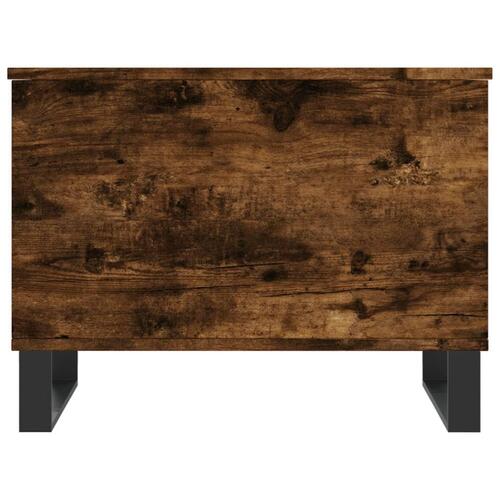 Sofabord 60x44,5x45 cm konstrueret træ røget egetræsfarve