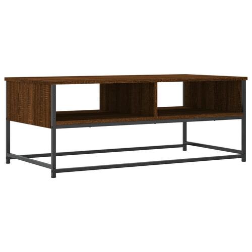 Sofabord 100x51x40 cm konstrueret træ brun egetræsfarve