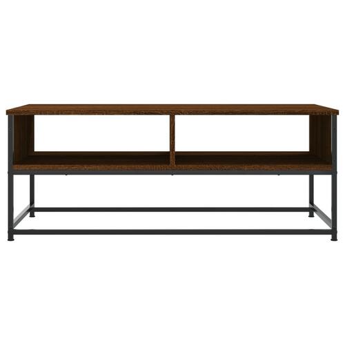 Sofabord 100x51x40 cm konstrueret træ brun egetræsfarve