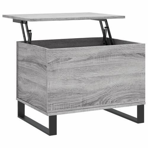Sofabord 60x44,5x45 cm konstrueret træ Grå sonoma-eg