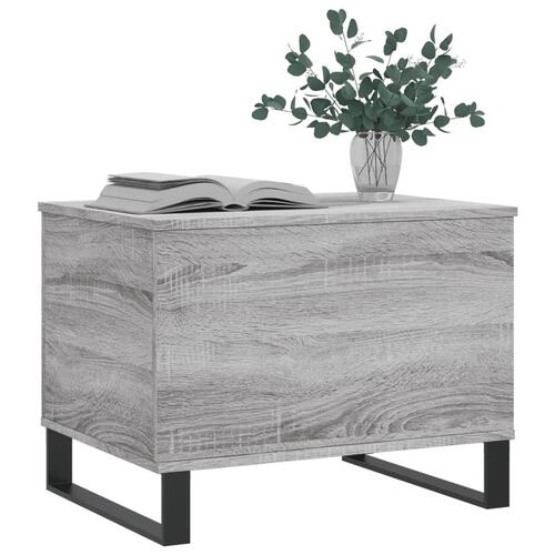 Sofabord 60x44,5x45 cm konstrueret træ Grå sonoma-eg