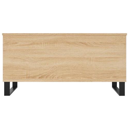 Sofabord 90x44,5x45 cm konstrueret træ sonoma-eg