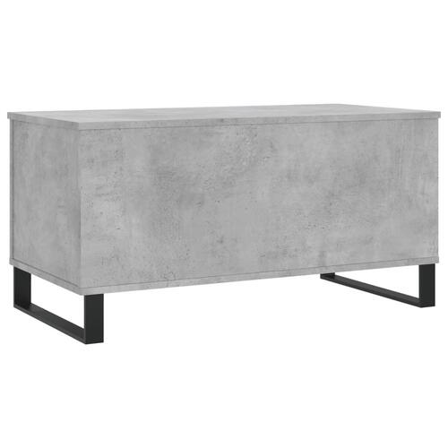 Sofabord 90x44,5x45 cm konstrueret træ betongrå