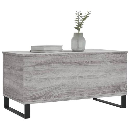 Sofabord 90x44,5x45 cm konstrueret træ sonoma-eg grå